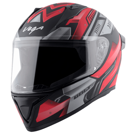 Bolt Martial Helmet - Dull Black Red