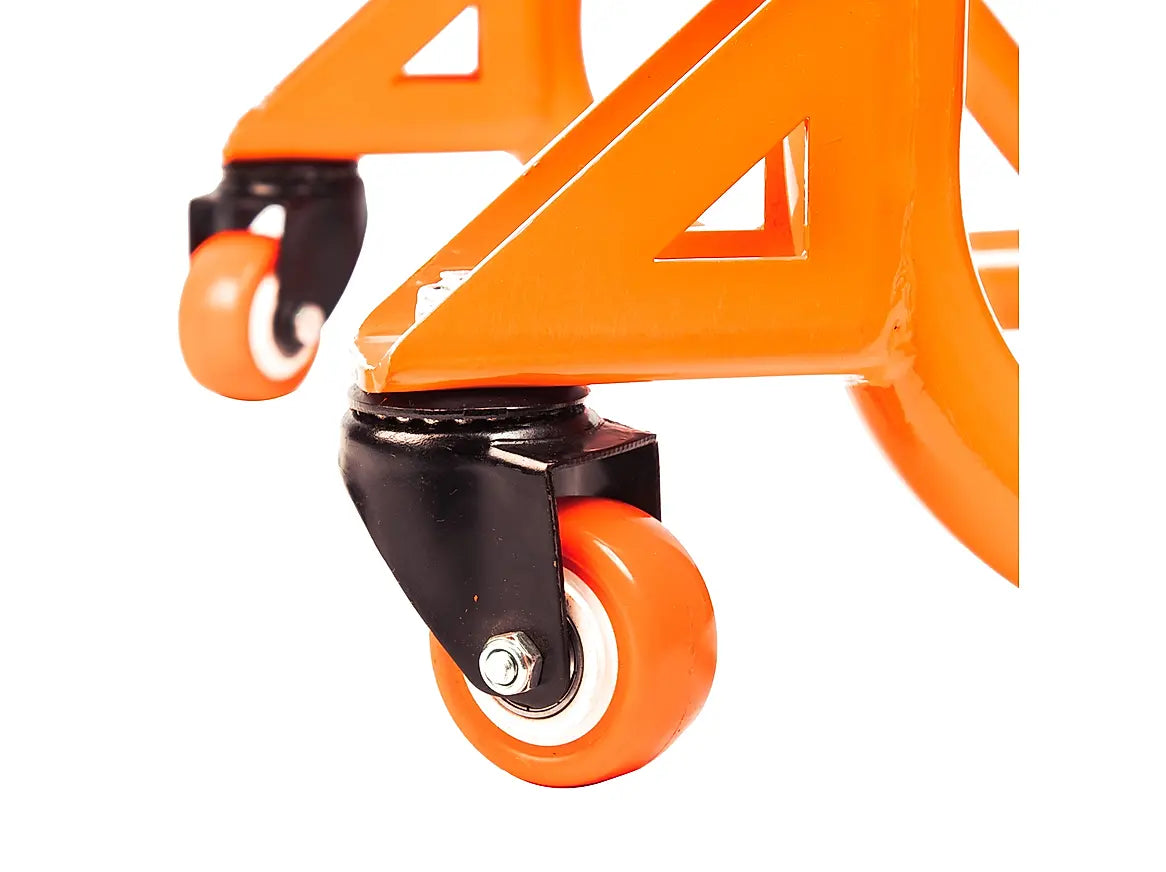 Dismantable Rear Paddock Stand with 360 Rotation- Black + Orange - (Bike Wt upto 280 kgs)