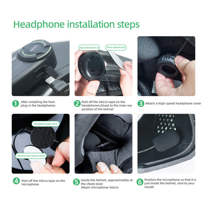 EJEAS Q8 Motorcycle Intercom System