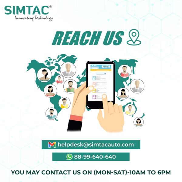 Simtac Portable Digital Tyre Inflator Air Compressor Pump for Car & Bike – INF607