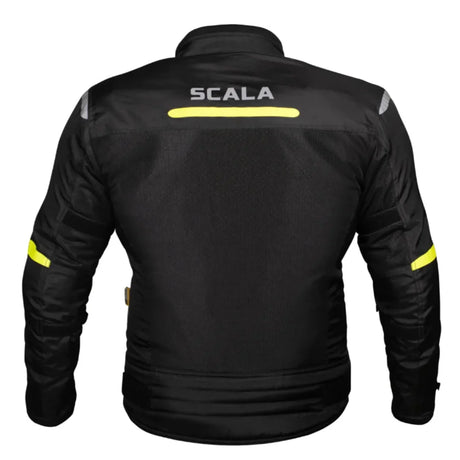 Scala Blaze Riding Jacket - Black and Neon