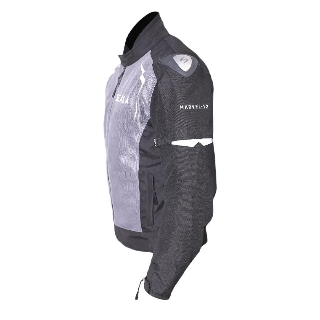 Scala Marvel V2 Riding Jacket - Black and Gray