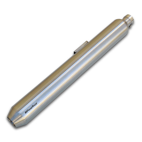 Slip-Ons Exhaust for RE Classic 350 Brushed Steel Finish (Long Type)