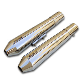 Slip-Ons Exhaust for RE Interceptor/Continental GT 650 Polish Finish (Short Type)