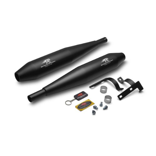 Celesta Pro Black Matte Exhaust for Jawa 42, Jawa 42 2.1, Jawa Classic, and Yezdi Roadster