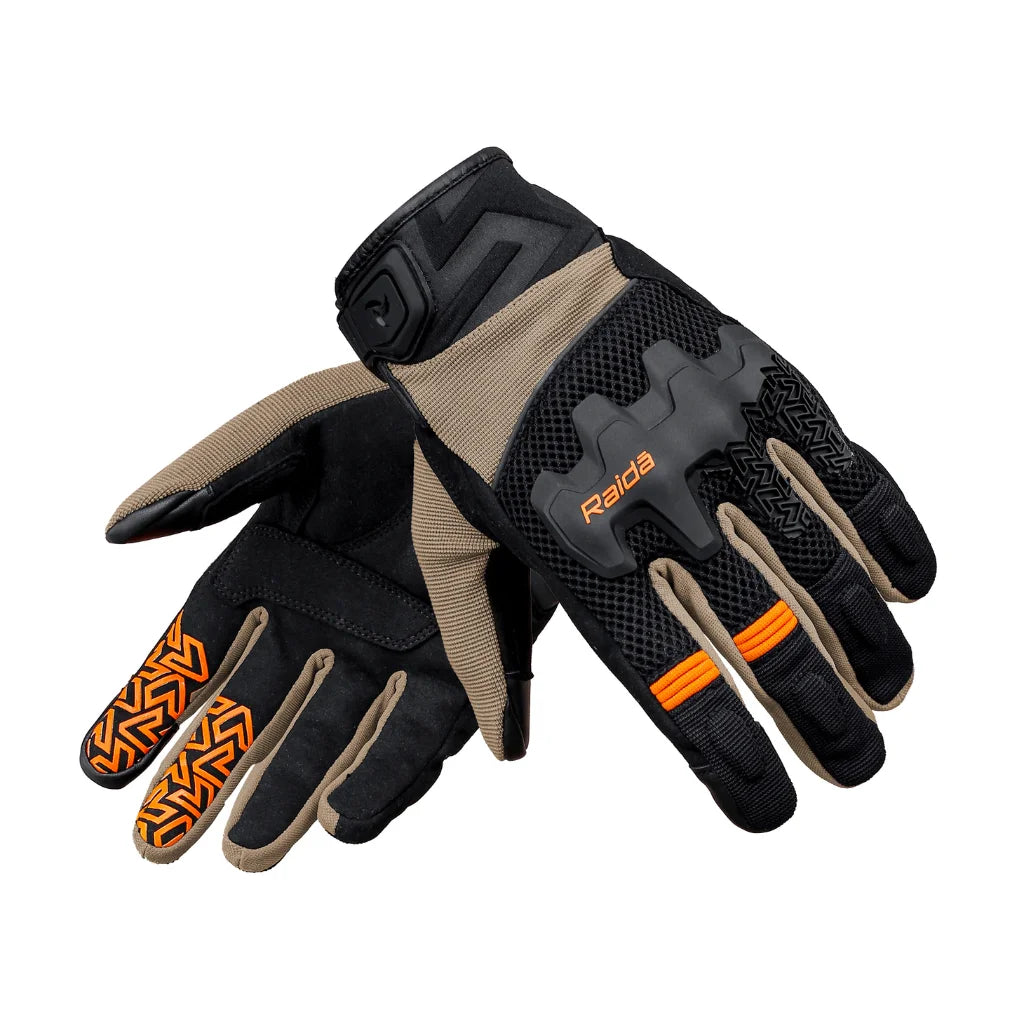 Raida Drift Motorcycle Gloves  Red