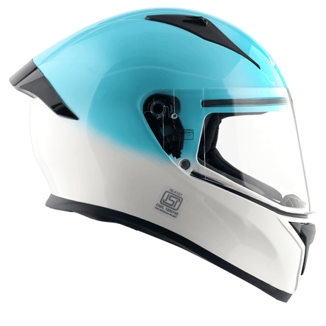 Bolt Dual Color Helmet - White Blue