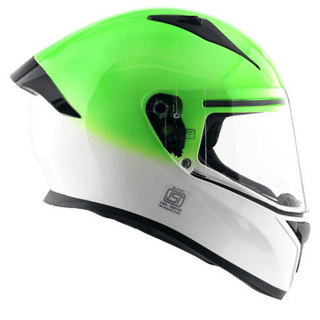 Bolt Dual Color Helmet - White Green