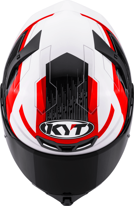 KYT TT-Revo Speeding White Red
