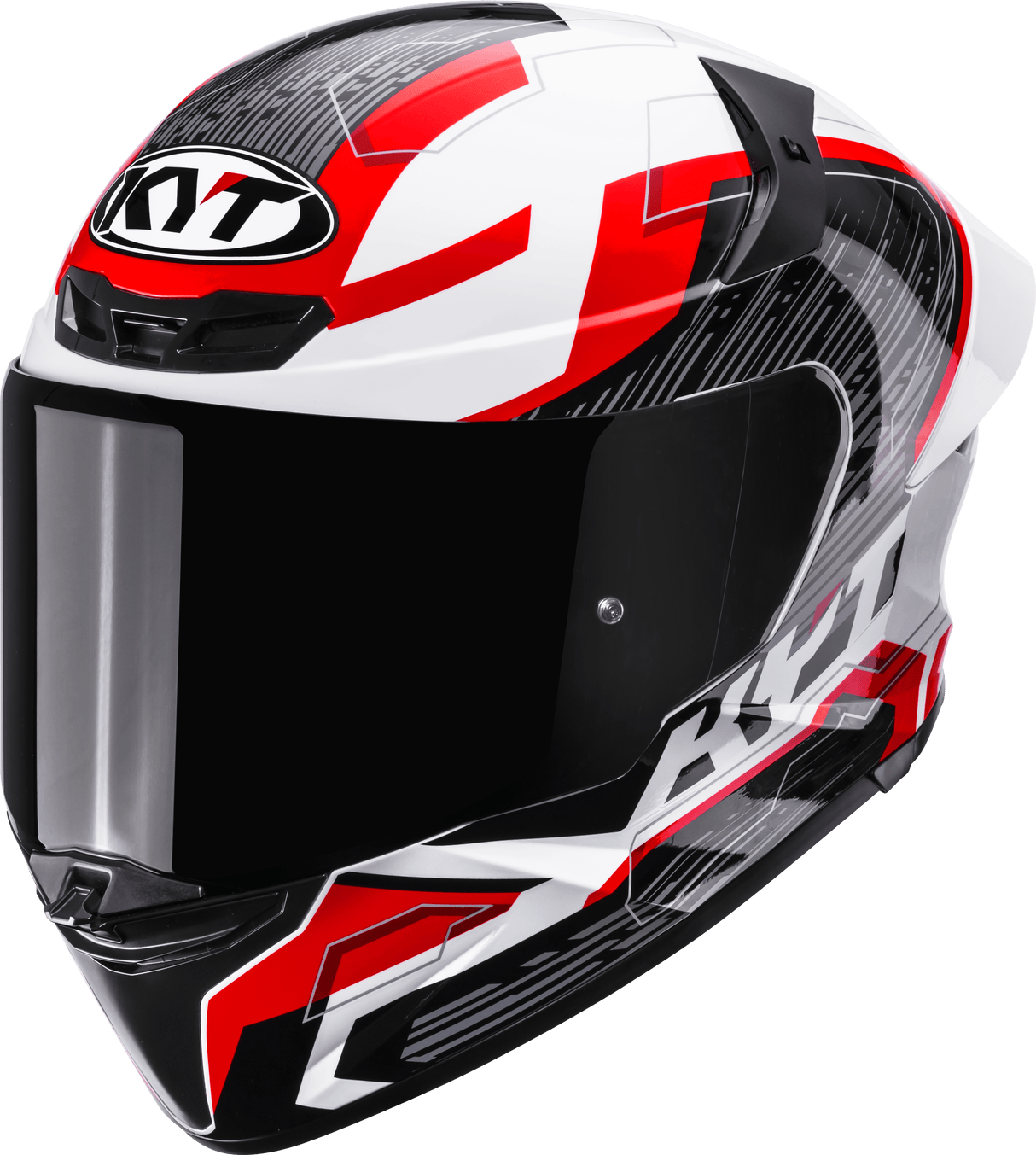 KYT TT-Revo Speeding White Red