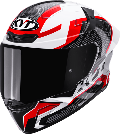 KYT TT-Revo Speeding White Red