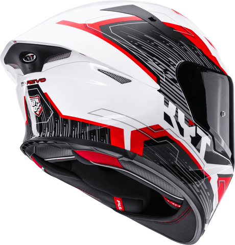 KYT TT-Revo Speeding White Red