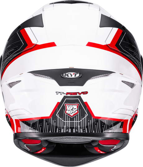 KYT TT-Revo Speeding White Red