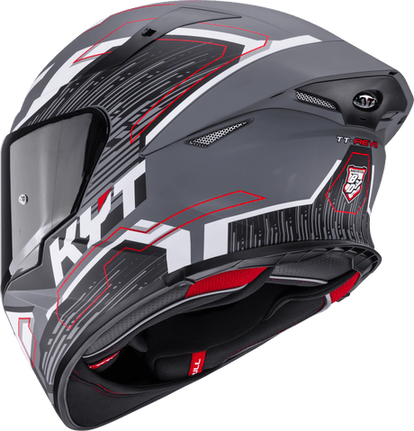KYT TT-Revo Speeding Matt Grey
