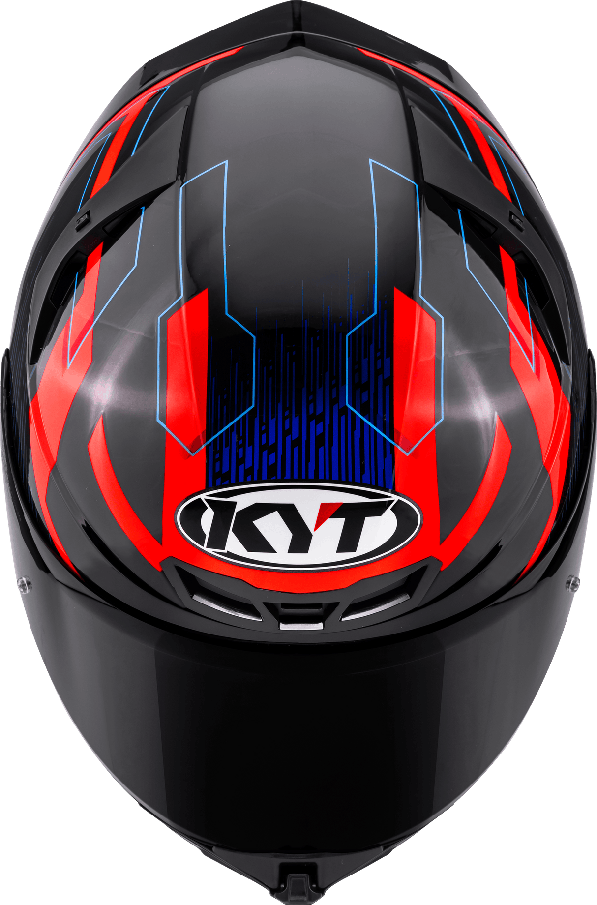 KYT TT-Revo Speeding Black Red Blue