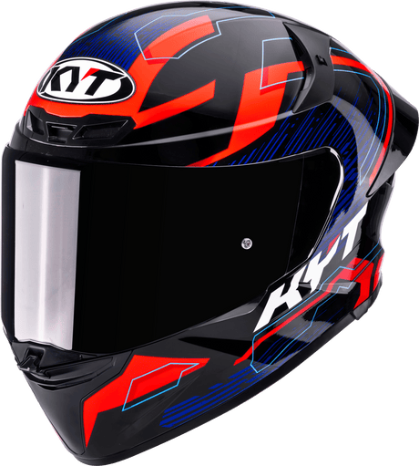 KYT TT-Revo Speeding Black Red Blue