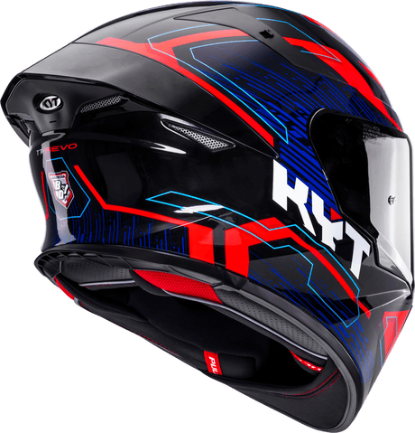 KYT TT-Revo Speeding Black Red Blue
