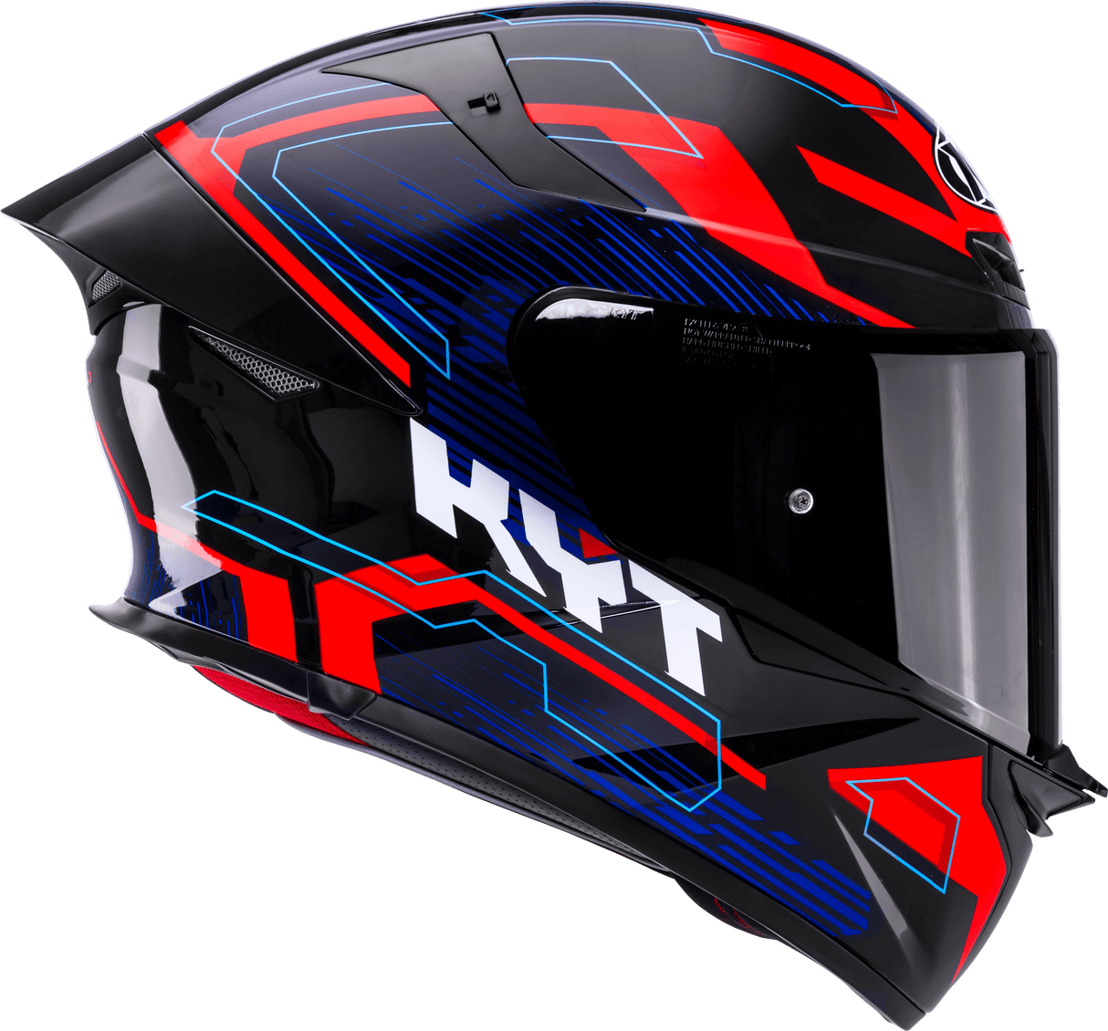 KYT TT-Revo Speeding Black Red Blue