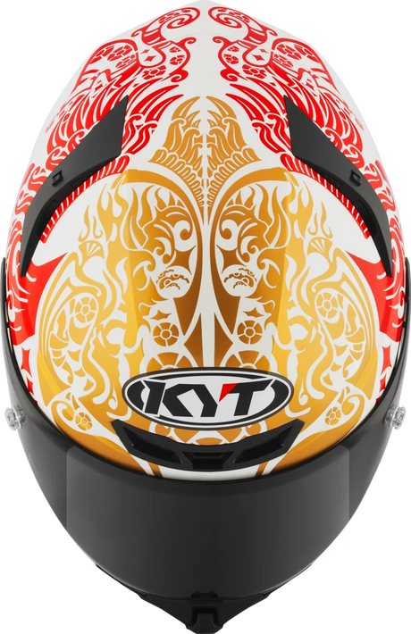 KYT TT-Revo Enea Bastianini Indonesia Replica 2023 Gloss Pearl White