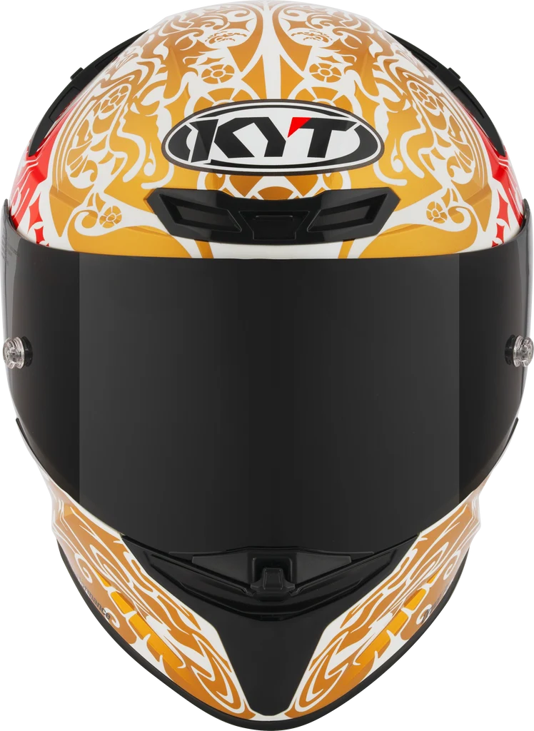 KYT TT-Revo Enea Bastianini Indonesia Replica 2023 Gloss Pearl White