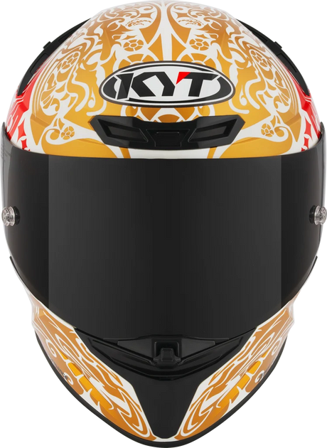 KYT TT-Revo Enea Bastianini Indonesia Replica 2023 Gloss Pearl White