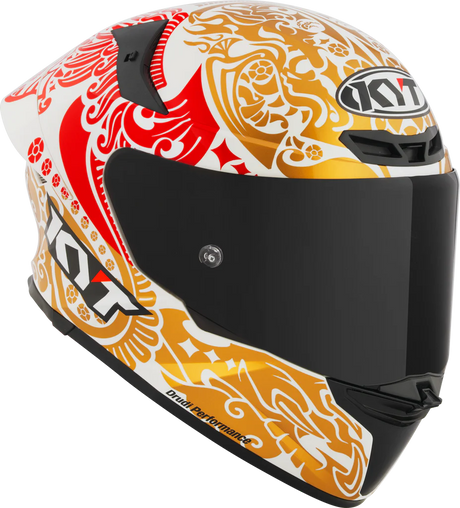 KYT TT-Revo Enea Bastianini Indonesia Replica 2023 Gloss Pearl White