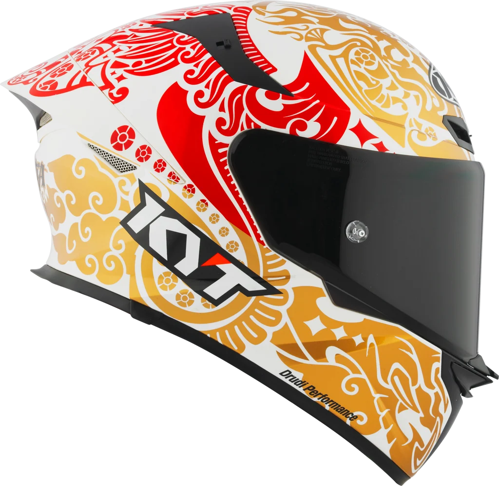 KYT TT-Revo Enea Bastianini Indonesia Replica 2023 Gloss Pearl White