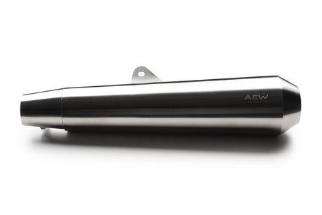 AEW Megaphone Exhaust TE 103 FOR Royal Enfield Interceptor/GT 650 (SS MATT POLISH)