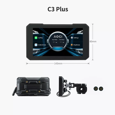 C3 Plus 5" Motorcycle Wireless Touch Screen with GPS & Anti-Theft
