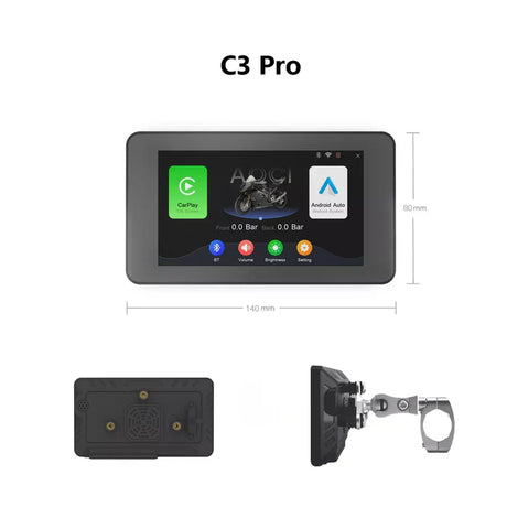 C3 Series 5" Motorcycle Wireless Touch Screen with GPS & Anti-Theft