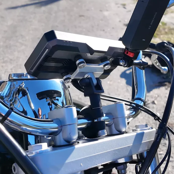 C9 Pro Max Motorcycle Front & Rear Camera with Wireless CarPlay