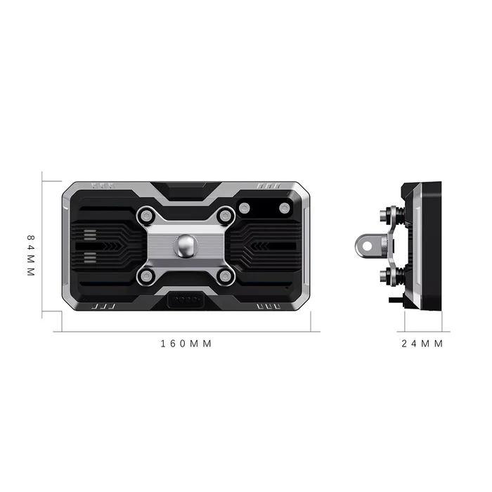 C9 Pro Max Motorcycle Front & Rear Camera with Wireless CarPlay