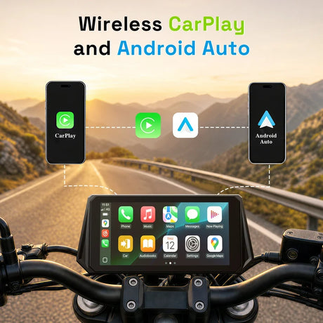 AOOCCI D6A 6.1" Ultra-Wide Smart Display with 77GHz Radar BSD & TPMS | 2K Dual Dash Cam
