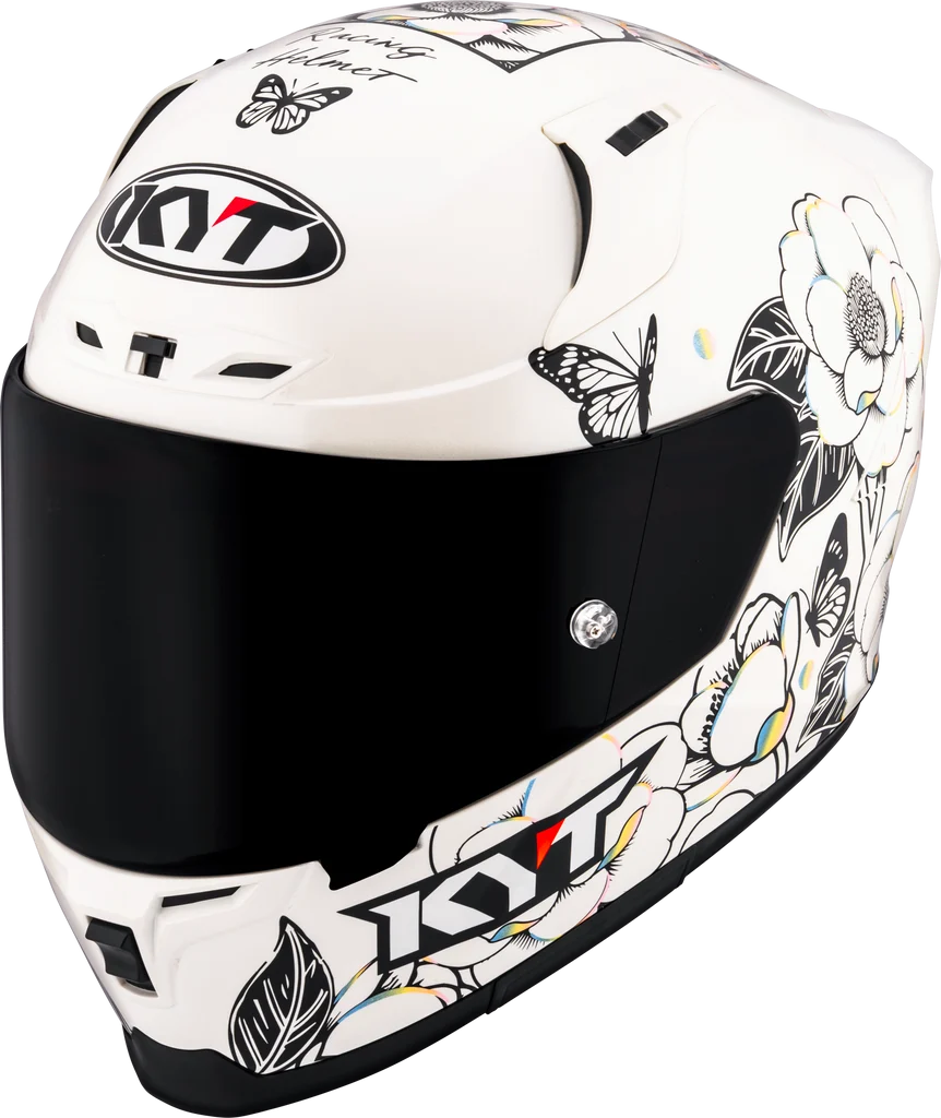 KYT STRIKER SV Tea Flower Gloss White