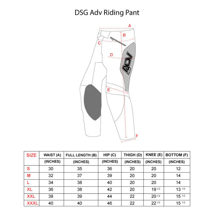 DSG Adv Riding Pant Black