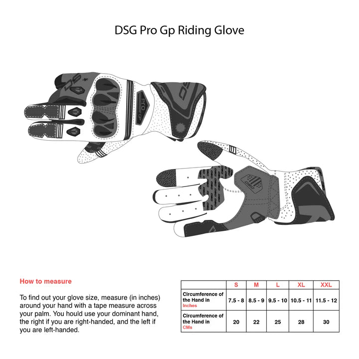 DSG Race Pro V1 Riding Glove