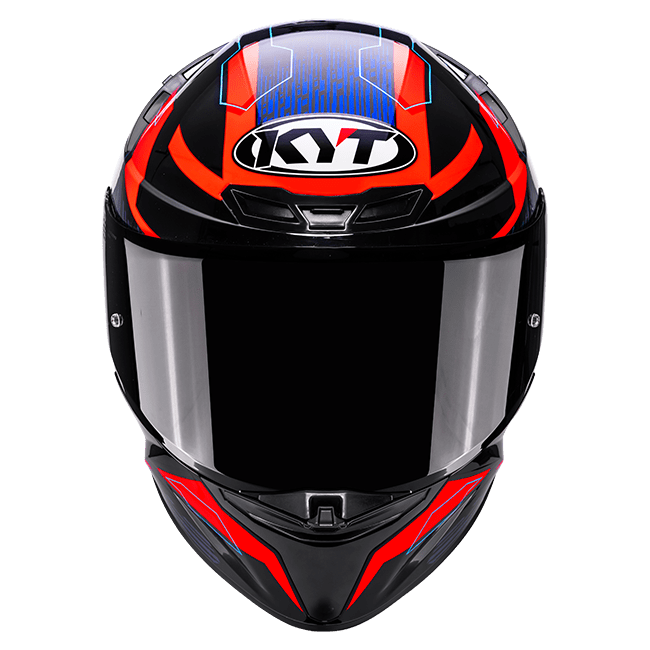 KYT TT-Revo Speeding Black Red Blue