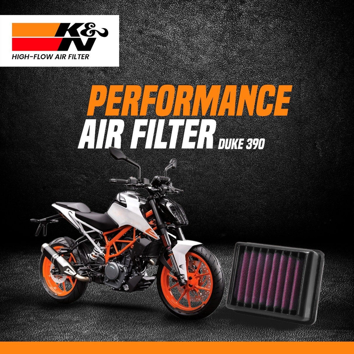 Sale KTM DUKE 390 2016 to till date K&N Air Filter ( BS4 & BS6)