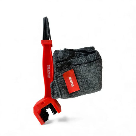 Motul Chain Care Kit — C1 & C2 COMBO 150 ml Each and Microfiber Cloth + Chain Cleaning Brush